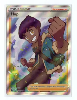 Hop 73/73 Full Art Ultra Rare Holo Champion's Path Pokemon TCG - Image 1
