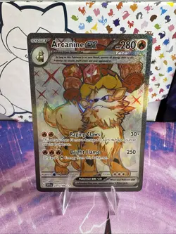 Arcanine ex Pokemon Scarlet & Violet Base Set 224/198 Near Mint - Image 1