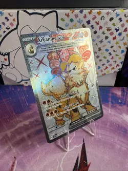 Arcanine ex Pokemon Scarlet & Violet Base Set 224/198 Near Mint - Image 2