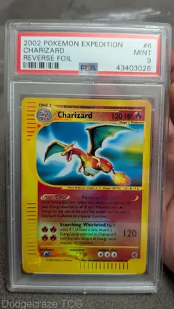 2002 Pokemon Expedition Charizard Reverse Holo 6/165 PSA 9 - Image 1