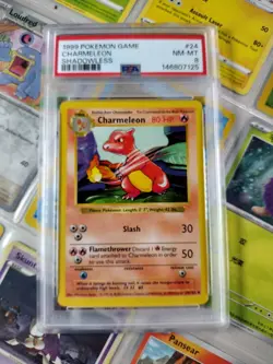 Charmeleon 1999 Pokemon Game Shadowless #24 | PSA 8 | with Goodies! - Image 1