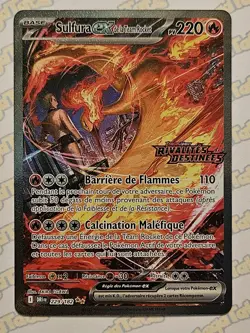 Carte POKEMON Sulfura ex de la Team Rocket 229/182 Stamp Rivalite Destinees Neuf - Image 1