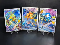 Piplup Chimchar Turtwig MEP 040 041 042 NM First Partner Promo 30th Gen 4 - Image 1