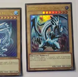 Yu-Gi-Oh! TCG 3-Card Lot Blue-Eyes White Dragon Holo Konami Kaiba collection - Image 4