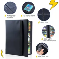 360 Cards Pocket Card Binder 9 Pocket Trading Card Album Folder Collection Case - Image 3