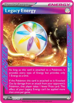 Pokemon TCG Legacy Energy 167/167 Twilight Masquerade ACE SPEC Holo Rare Card - Image 1