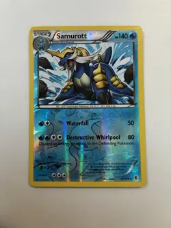 Samurott 41/149 Boundaries Crossed Reverse Holo Pokemon Card - Image 1