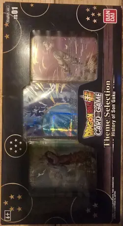 NEW SEALED Dragon Ball Super Theme Selection Box: HISTORY OF SON GOKU, 15 Cards - Image 1