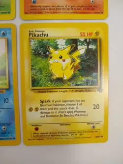 Pokemon Base Set Starters - Bulbasaur Charmander Squirtle Pikachu - Exact Cards! - Image 5