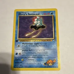 Pokemon 1st Edition Misty's Tentacool Gym Heroes 32/132 Uncommon English Card - Image 1