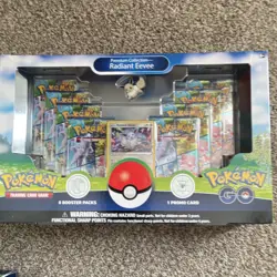 Pokemon Radiant Eevee Premium Box Lot of 5 - 8 Booster Packs & Promo Card - Image 4