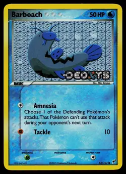 Pokemon Card - Barboach Deoxys 54/107 Reverse Holo Stamped - Image 1