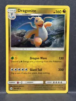 Dragonite 96/149 Sun & Moon 2017 COSMOS HOLO RARE Pokemon TCG Card - Image 1