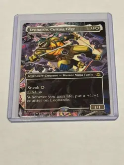 Leonardo, Cutting Edge (Borderless) MTG Teenage Mutant Ninja Turtles 211 - Image 1