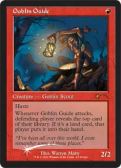 1 x Goblin Guide - Foil - Love Your LGS 2021 Promo - Unique & Misc. Promos - Lig - Image 1