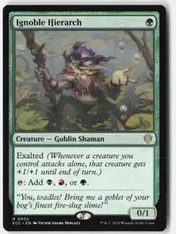 Ignoble Hierarch R Commander: Lorwyn Eclipsed 52 NM - Image 1