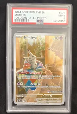 Pokemon Svp En Mimikyu Paldean Fates Pokemon Center Etb 075 - Image 1
