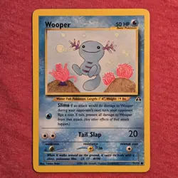 Pokemon 2000 WOTC Neo Discovery: Wooper 71/75 - LP - Image 1