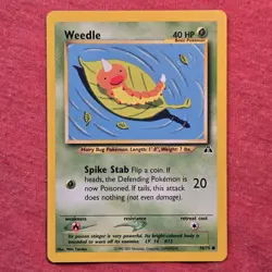 Pokemon 2000 WOTC Neo Discovery: Weedle 70/75 - LP/NM - Image 1