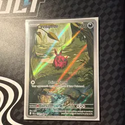 Pokemon Venipede 132/086 Sv: Black Bolt Illustration Rare Holo English - Image 1