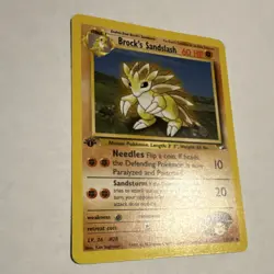 Pokemon 1st Edition Brock's Sandslash Gym Heroes 023/132 Rare Regular English - Image 3