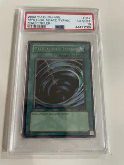 Yu-Gi-Oh MRL-047 Mystical Space Typhoon OG print PSA 10 - Image 1