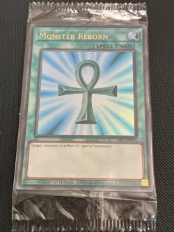 Yugioh! Monster Reborn LART-EN074 Lost Art Promo Ultra Rare Limited NM (Sealed) - Image 1