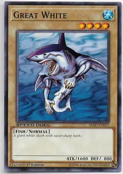 Yu-Gi-Oh! Attack From The Deep SBAD-EN021 GREAT WHITE - Image 1