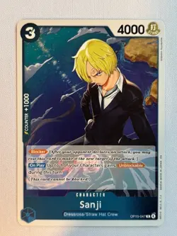 SANJI OP15-047 RARE ADVENTURE ON KAMI'S ISLAND ONE PIECE NEAR MINT - Image 1