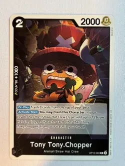 TONY TONY.CHOPPER OP15-085 RARE ADVENTURE ON KAMI'S ISLAND ONE PIECE NEAR MINT - Image 1