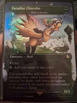 Paradise Chocobo Birds of Paradise (Borderless) Commander: Final Fantasy Foil - Image 1