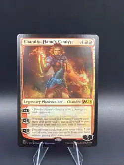 MTG Magic The Gathering Card Chandra Flame's Catalyst Core Set 2021 Foil M21 - Image 1