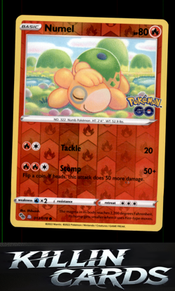 Numel (Peelable Ditto) 013/078 Pokemon Common Pokemon GO Card MP - Image 1