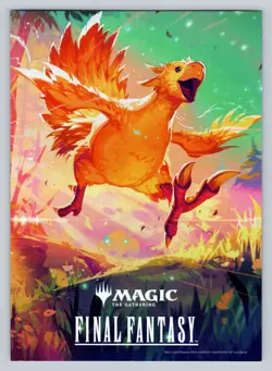 Magic the Gathering Final Fantasy Foil Chocobo Promo Poster 5x7 - Image 1