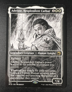 MTG Adeline Resplendent Cathar 312 Regular Showcase Innistrad Midnight Hunt NM - Image 1