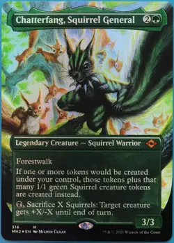 Chatterfang, Squirrel General (Borderless) FOIL Modern Horizons 2 NM (514665) - Image 1