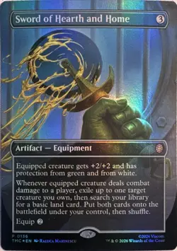 Sword of Hearth and Home (Borderless) Teenage Mutant Ninja Turtles MTG Foil NM - Image 1