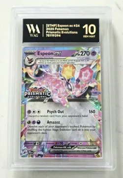 POKEMON PRISMATIC EVOLUTIONS SURPRISE BOX ESPEON EX WAG Graded Gem Mint 💎 10 - Image 1
