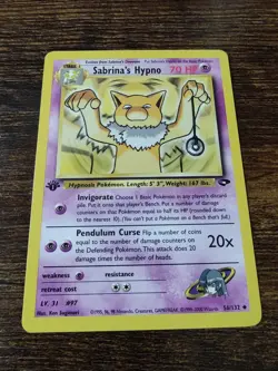 Pokemon Gym Challenge 1st Edition Sabrina's Hypno 56/132 - Image 1