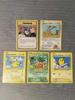 Pokemon XY Evolutions SR Lot Flying & Surfing Pikachu Doduo + More 109-113 - Image 1