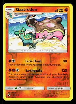 Gastrodon 54/111 Crimson Invasion LP Reverse Holo Pokemon Card TCG - Image 1