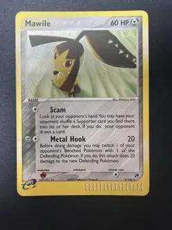 Pokemon TCG: EX Sandstorm Mawile 9/100 Holo Rare SWIRL HP/DMG - Image 5
