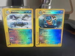 Blastoise REVERSE HOLOS Expedition Base Set 36/165 and 37/165 Pokemon Lot of 2 - Image 1