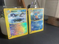 Blastoise REVERSE HOLOS Expedition Base Set 36/165 and 37/165 Pokemon Lot of 2 - Image 3