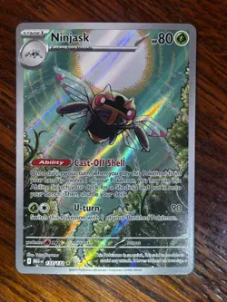 Ninjask 137/132 Me01: Mega Evolution Pokemon TCG Holographic Illustration Rare - Image 1