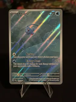 Pokemon TCG Phione 175/167 Twilight Masquerade Illustration Rare Holo 70 HP Eng - Image 1