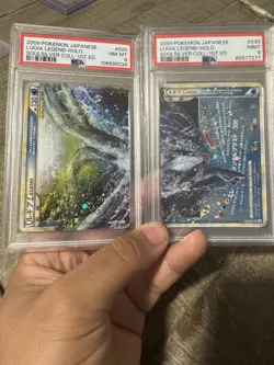 PSA 8/9 Top/Bott Lugia Legend Holo 1st Edition 029&030/070 2009 Pokemon Japanese - Image 1