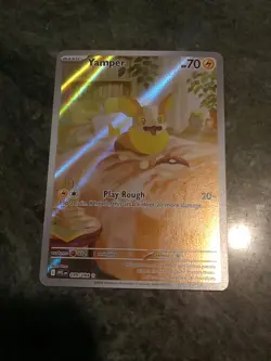 Pokemon TCG Yamper 99/94 Phantasmal flames Illustration rare - Image 1