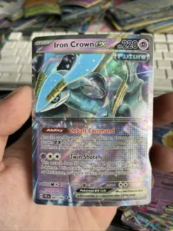Iron Crown EX 81/162 Holo Double Rare Pokemon TCG Temporal Forces - Image 1