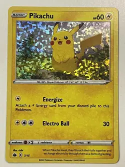 Pikachu Pokemon McDonald's Promos 2022 #007/015 Holo - Image 1